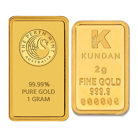 1 & 2 Gram gold bullion